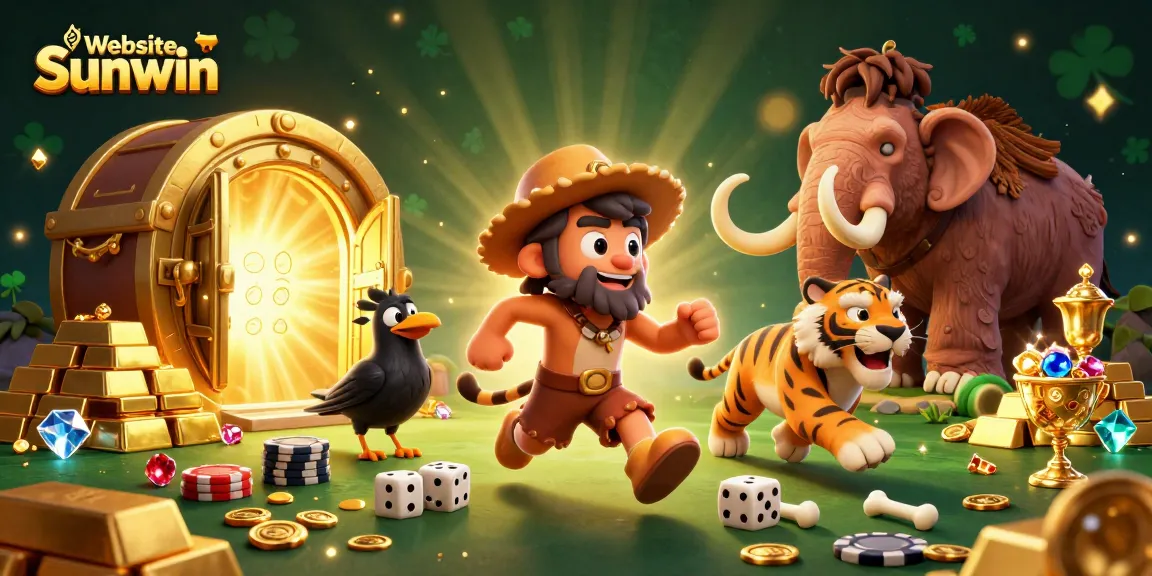 Players enjoying a thrilling experience at the Website Sunwin casino with vibrant graphics and rich treasures.
