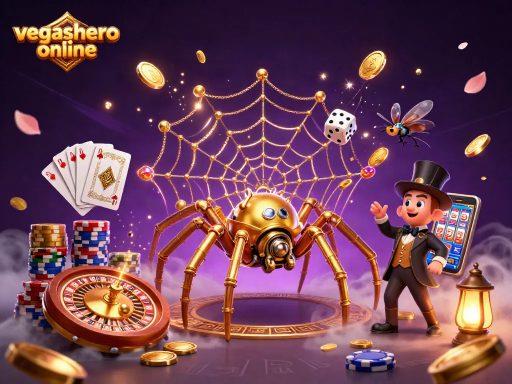 Spin and win at vegashero online with an enchanting steampunk casino illustration.