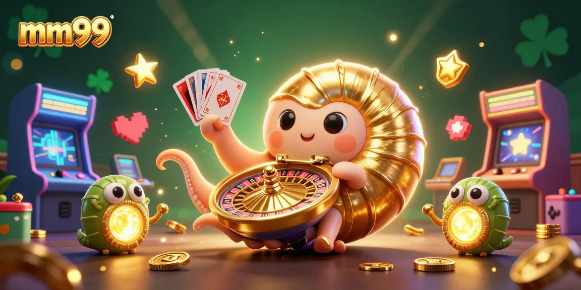 Engage in thrilling gameplay at mm99 with a giant nautilus roulette and glowing companions.