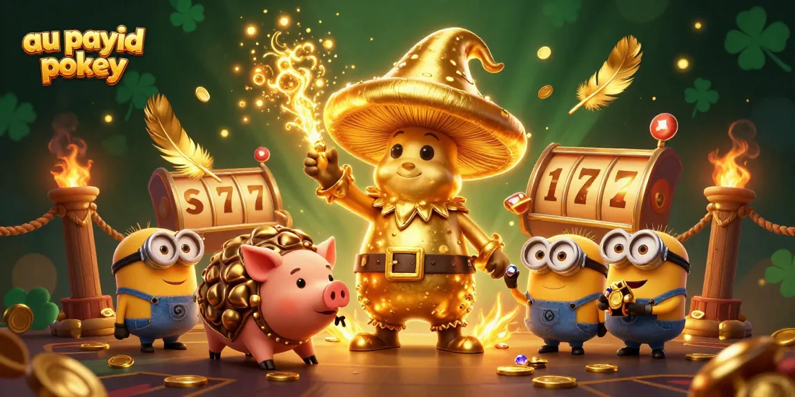 Experience thrills with au payid pokies, featuring a magical wizard and treasures galore.